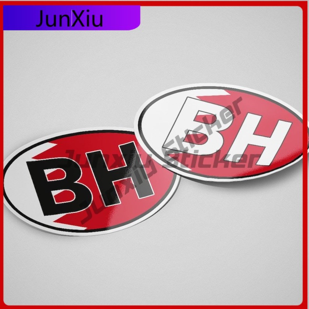 Bahrain BH Sticker Oval Flag W – обзор и цена Car Accessories Bahrain