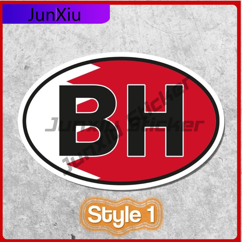 Bahrain BH Sticker Oval Flag W – обзор и цена Car Accessories Bahrain