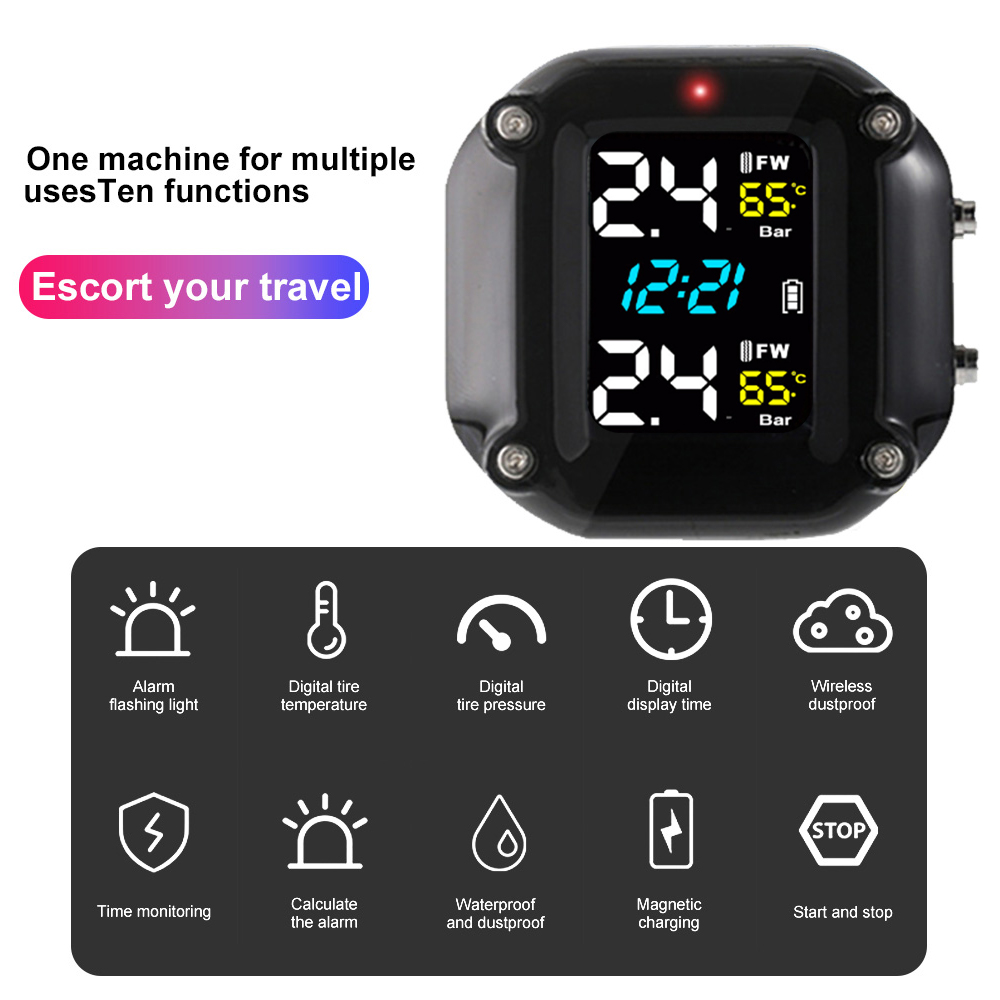 Motorcycle Tire Pressure Senso – обзор и цена Tire Pressure Monitor