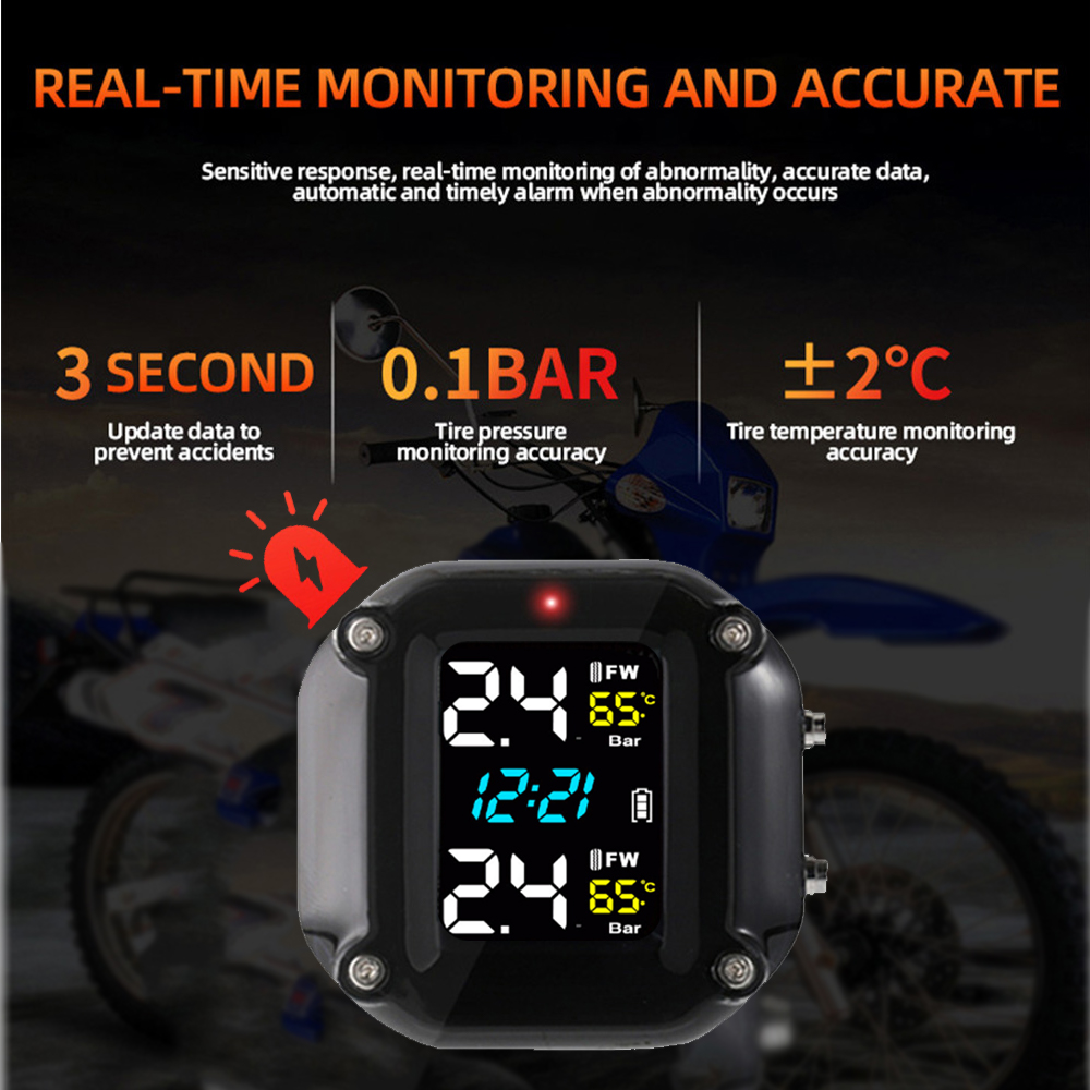 Motorcycle Tire Pressure Senso – обзор и цена Tire Pressure Monitor