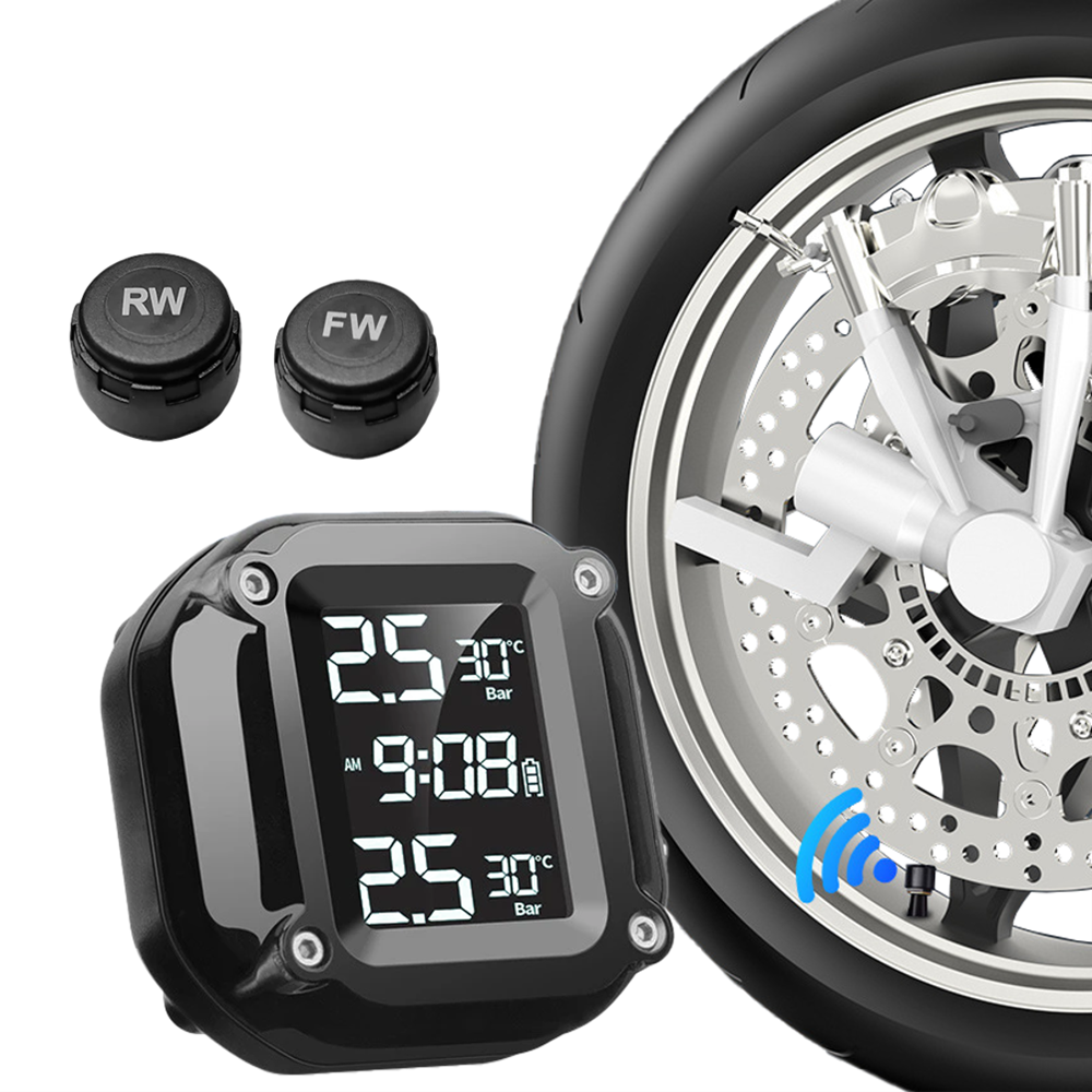 Motorcycle TPMS Motor Tire Pre – обзор и цена Tire Pressure Monitor