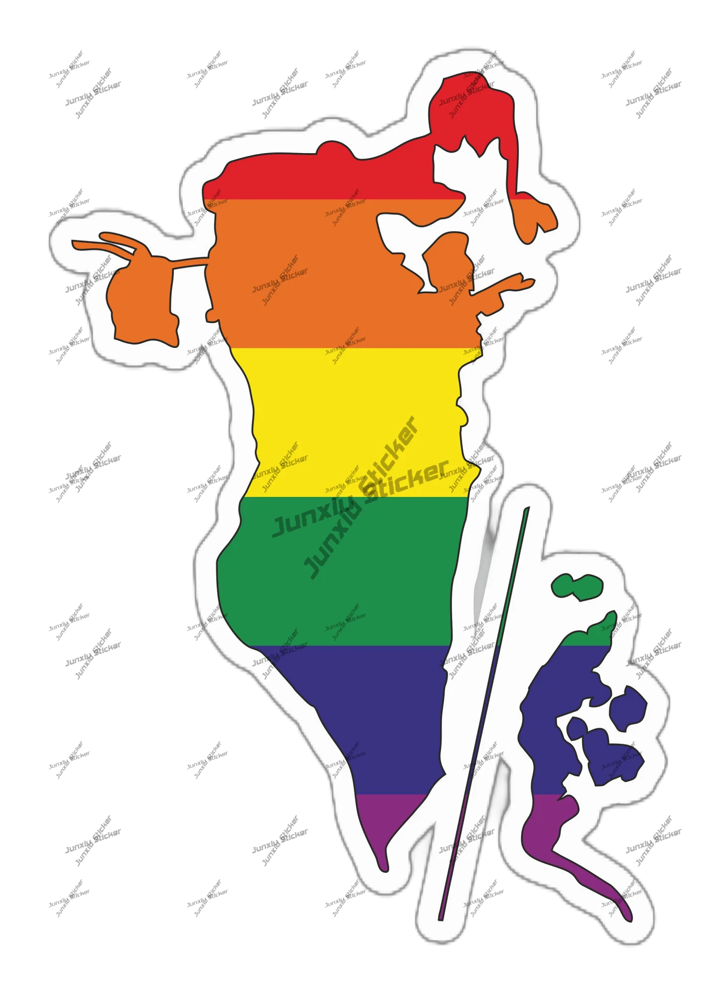 Bahrain Gay Rainbow outline Fl – обзор и цена Car Accessories Bahrain