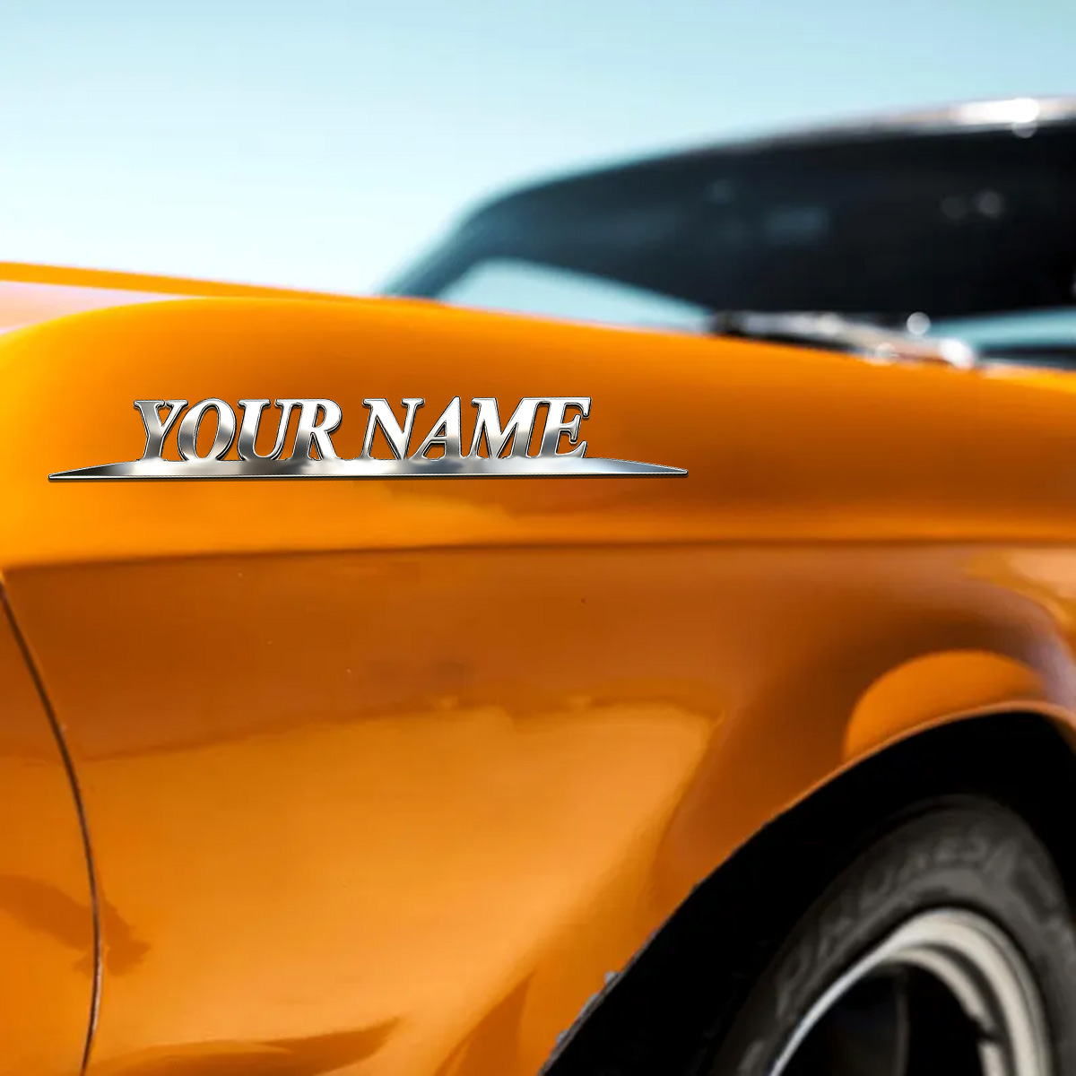 Metal Trendy YOUR NAME Sticker – обзор и цена Car Accessories Rear