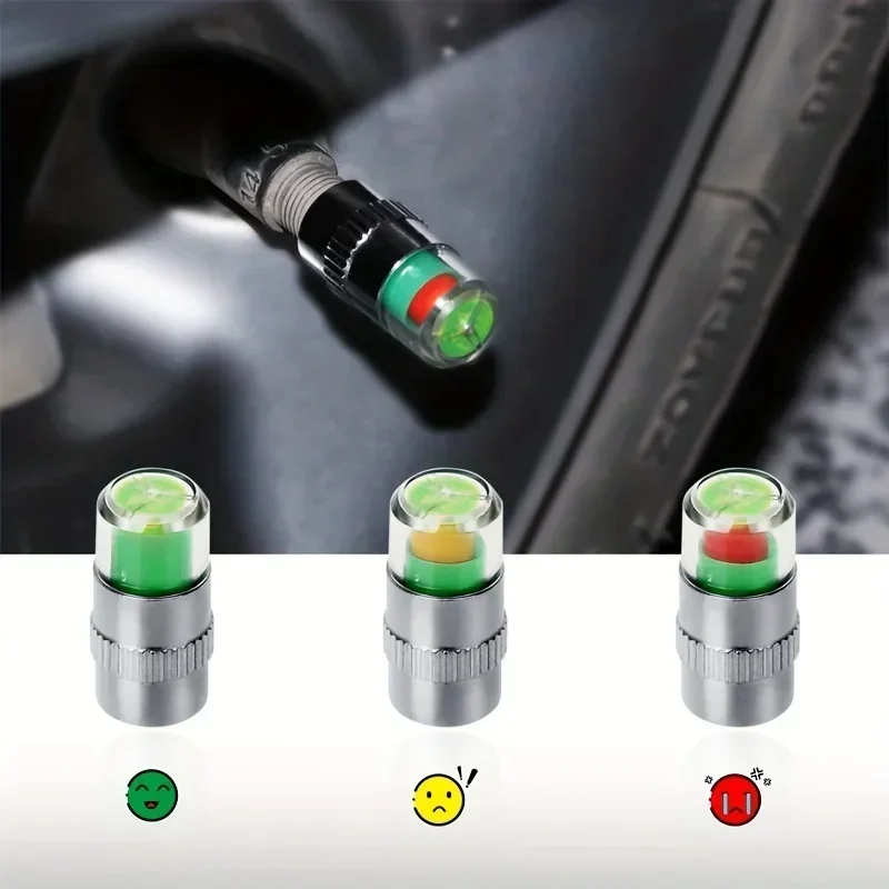 4/8PCS Car Tire Valve Caps wit – обзор и цена Tire Pressure Monitor