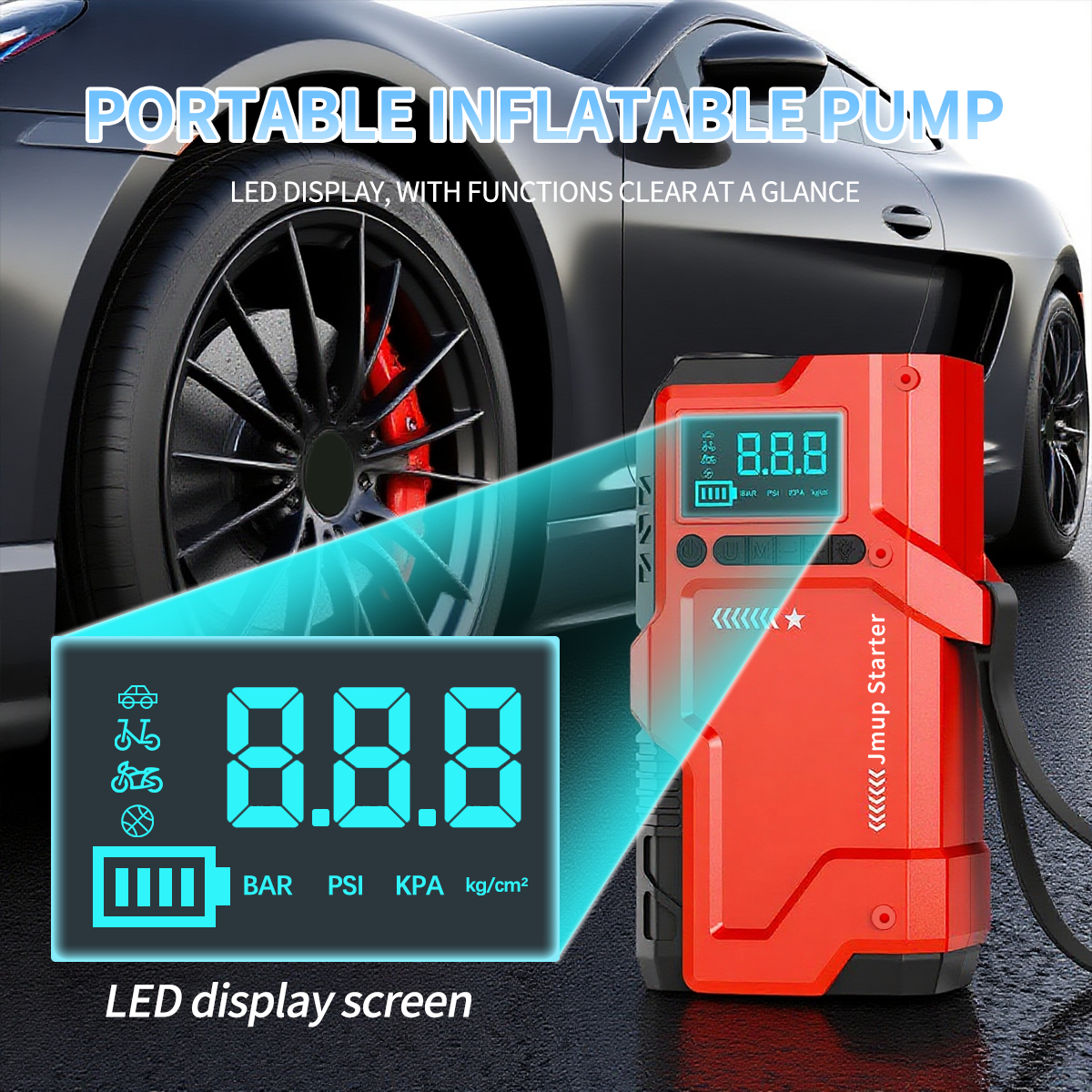 Multifunctional automatic tire – обзор и цена Tire Pressure Monitor
