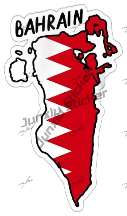 Bahrain outline with Flag Viny – обзор и цена Car Accessories Bahrain