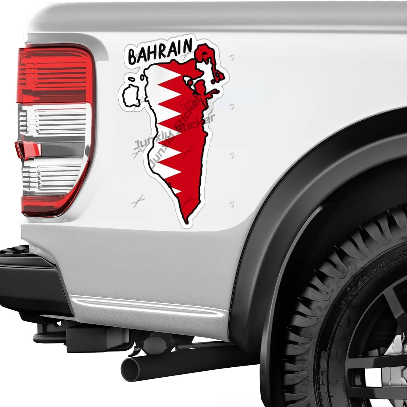 Bahrain outline with Flag Viny – обзор и цена Car Accessories Bahrain
