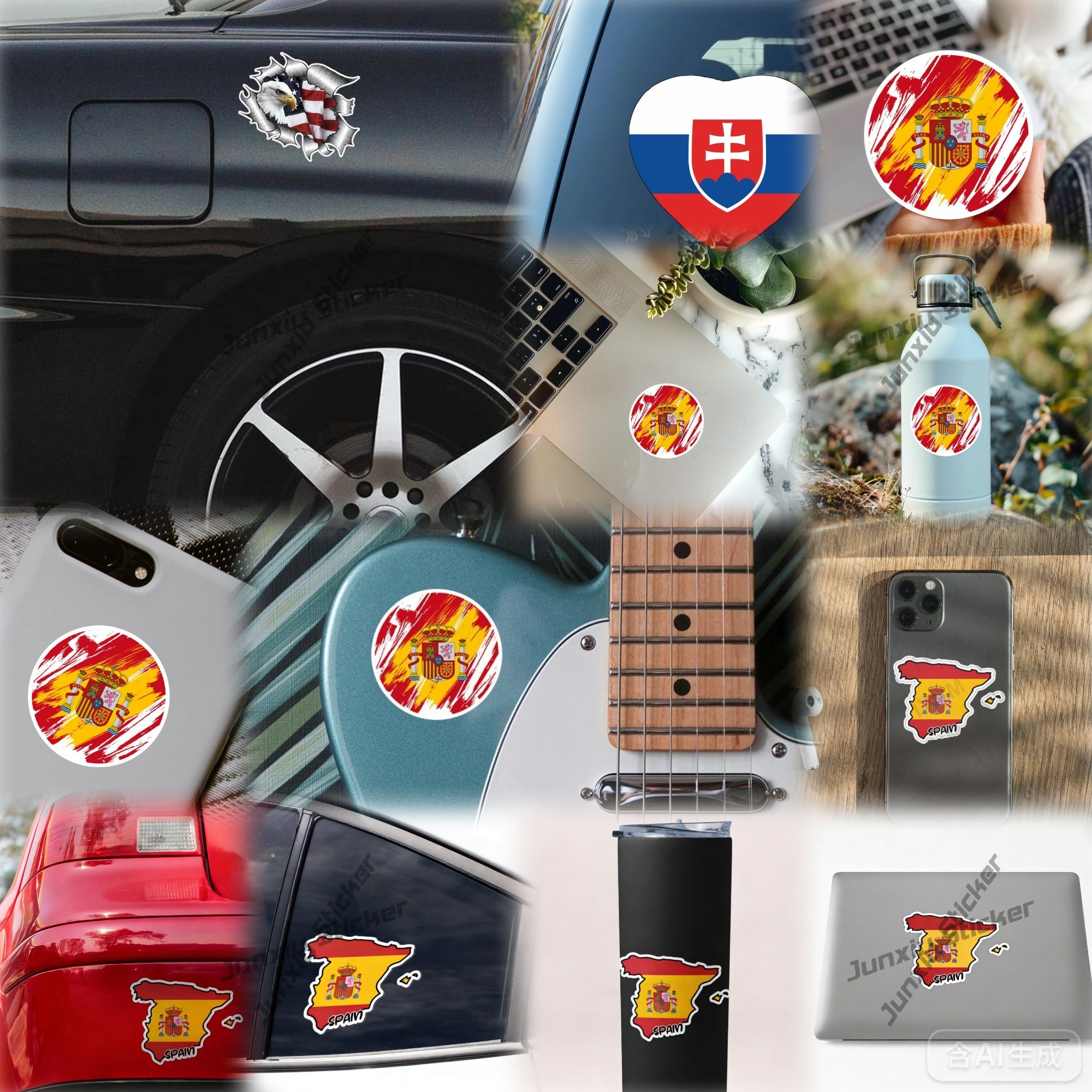 Bahrain outline with Flag Viny – обзор и цена Car Accessories Bahrain