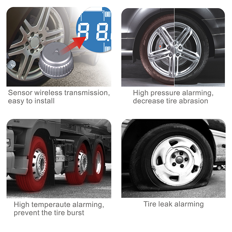 Universal Solar Power Car TPMS – обзор и цена Tire Pressure Monitor