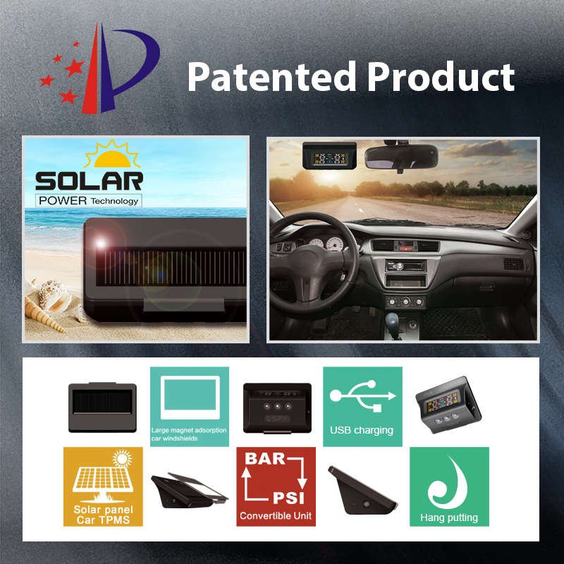 Universal Solar Power Car TPMS – обзор и цена Tire Pressure Monitor