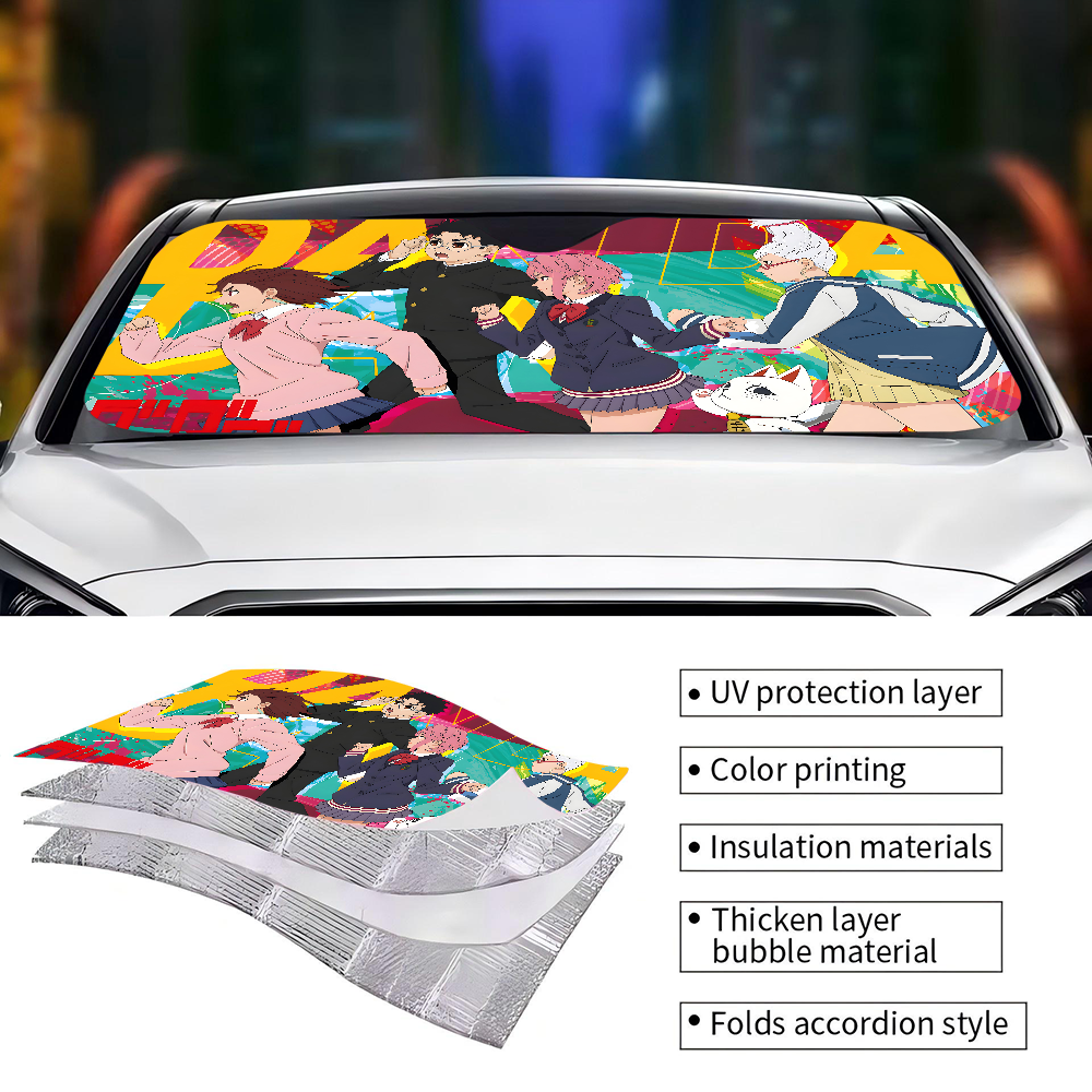 Anime D-dandadan Car Window Su – обзор и цена Car Accessories Rear