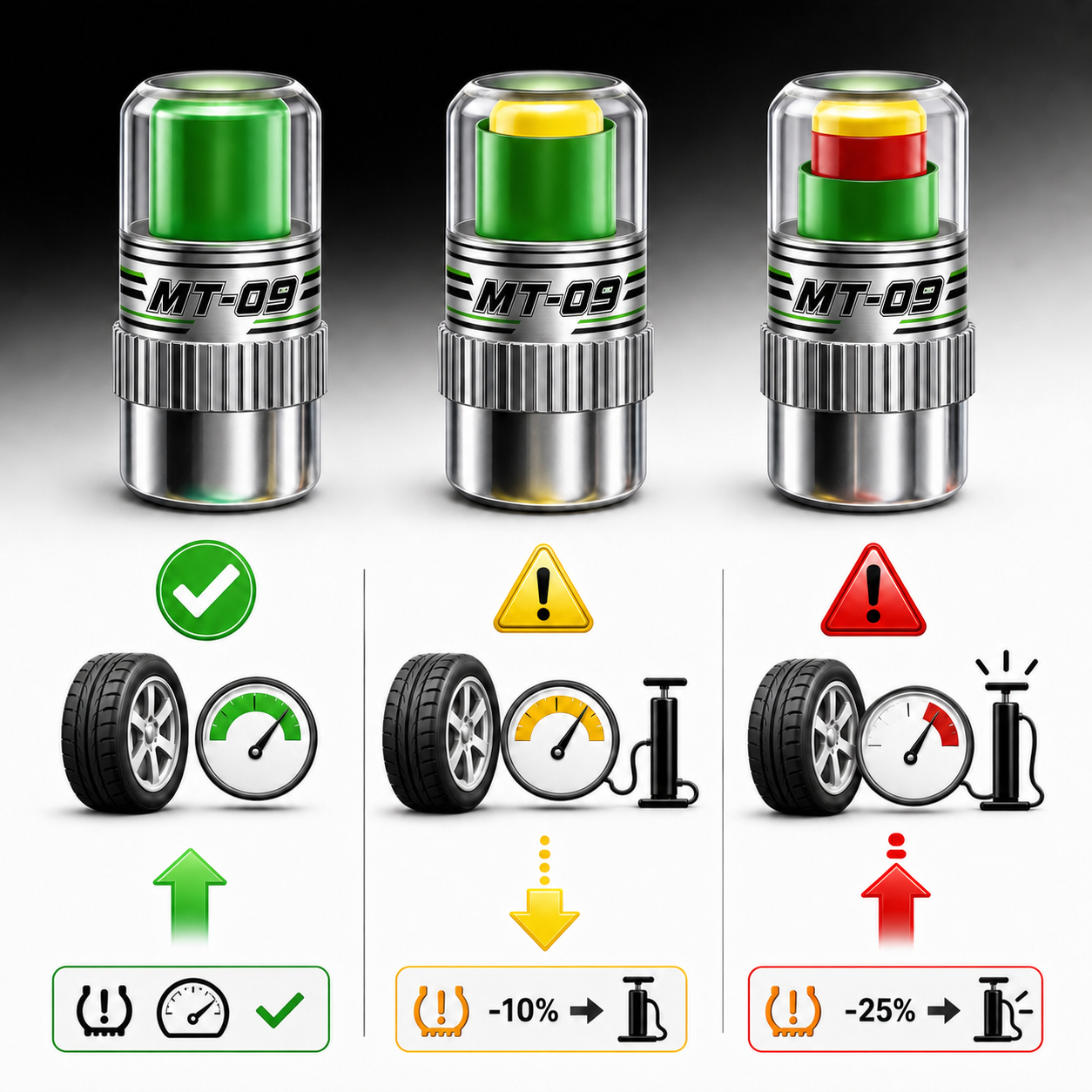 Motorcycle Tire Air Pressure M – обзор и цена Tire Pressure Monitor