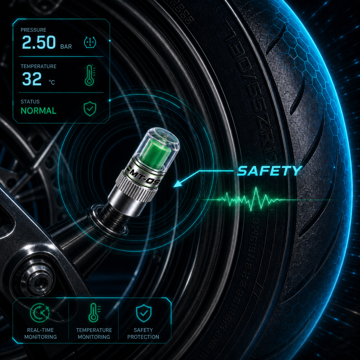Motorcycle Tire Air Pressure M – обзор и цена Tire Pressure Monitor