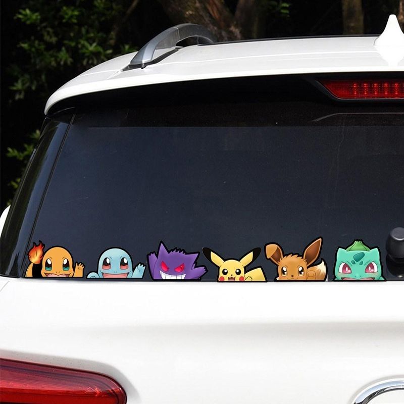 Pokémon car window sticker, Po – обзор и цена Car Accessories Rear