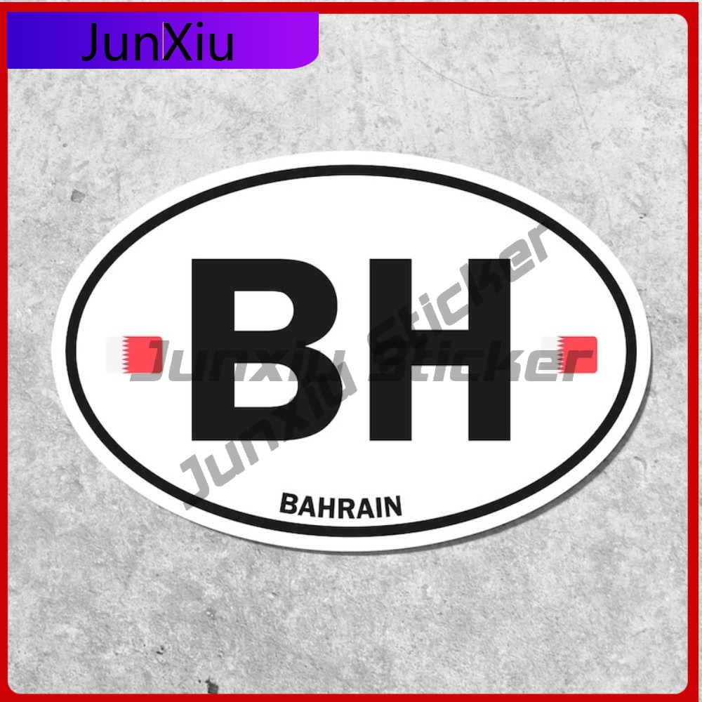 Bahrain Flag Sticker Oval-shap – обзор и цена Car Accessories Bahrain