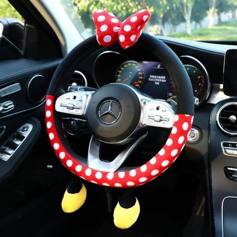Cute Disney Plush Steering Whe – обзор и цена Car Accessories For Winter