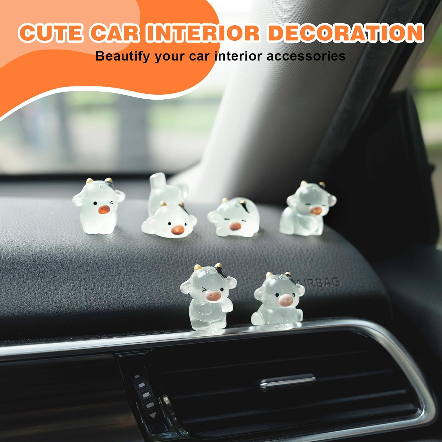 Luminous Cow Car Dashboard Dec – обзор и цена Car Accessories Rear
